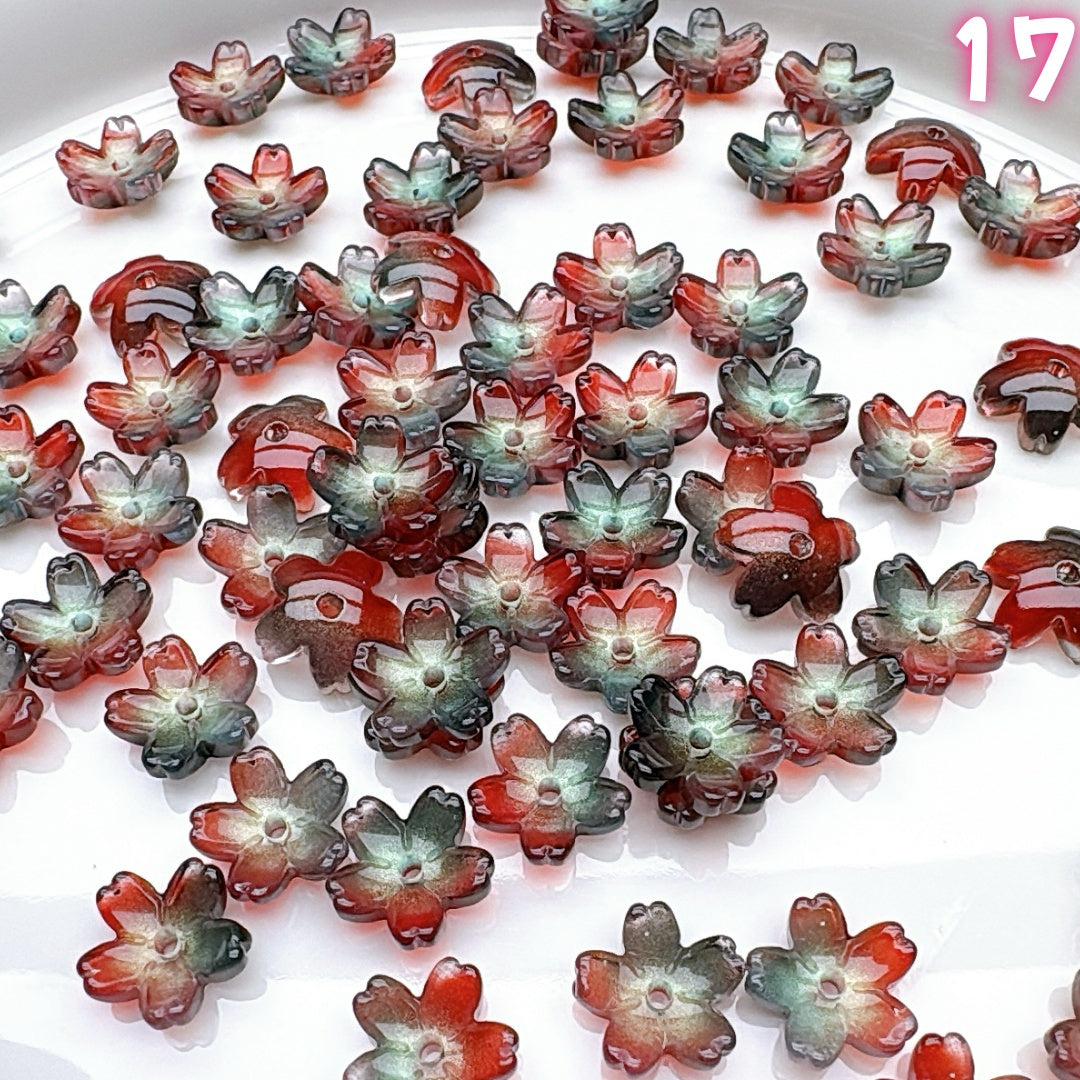 A559 瑠璃の花びら – 透明感あふれるエレガントなアクセサリーパーツ  つめつめ放題