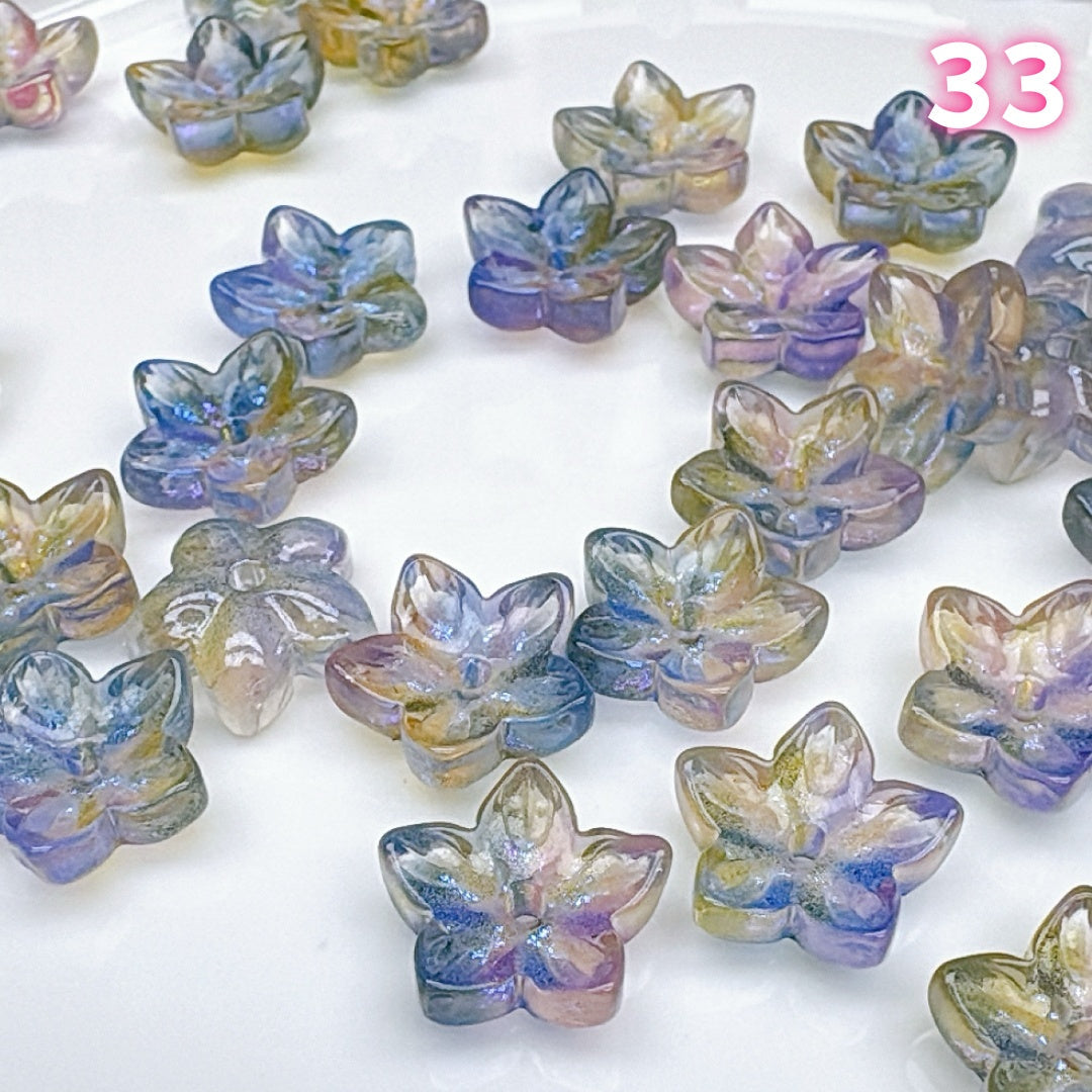 A559 瑠璃の花びら – 透明感あふれるエレガントなアクセサリーパーツ  つめつめ放題