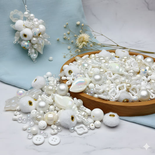 A994    ✨눈의 세계 이야기 | 아크릴과 보들보들한 볼 믹스 DIY 파츠✨